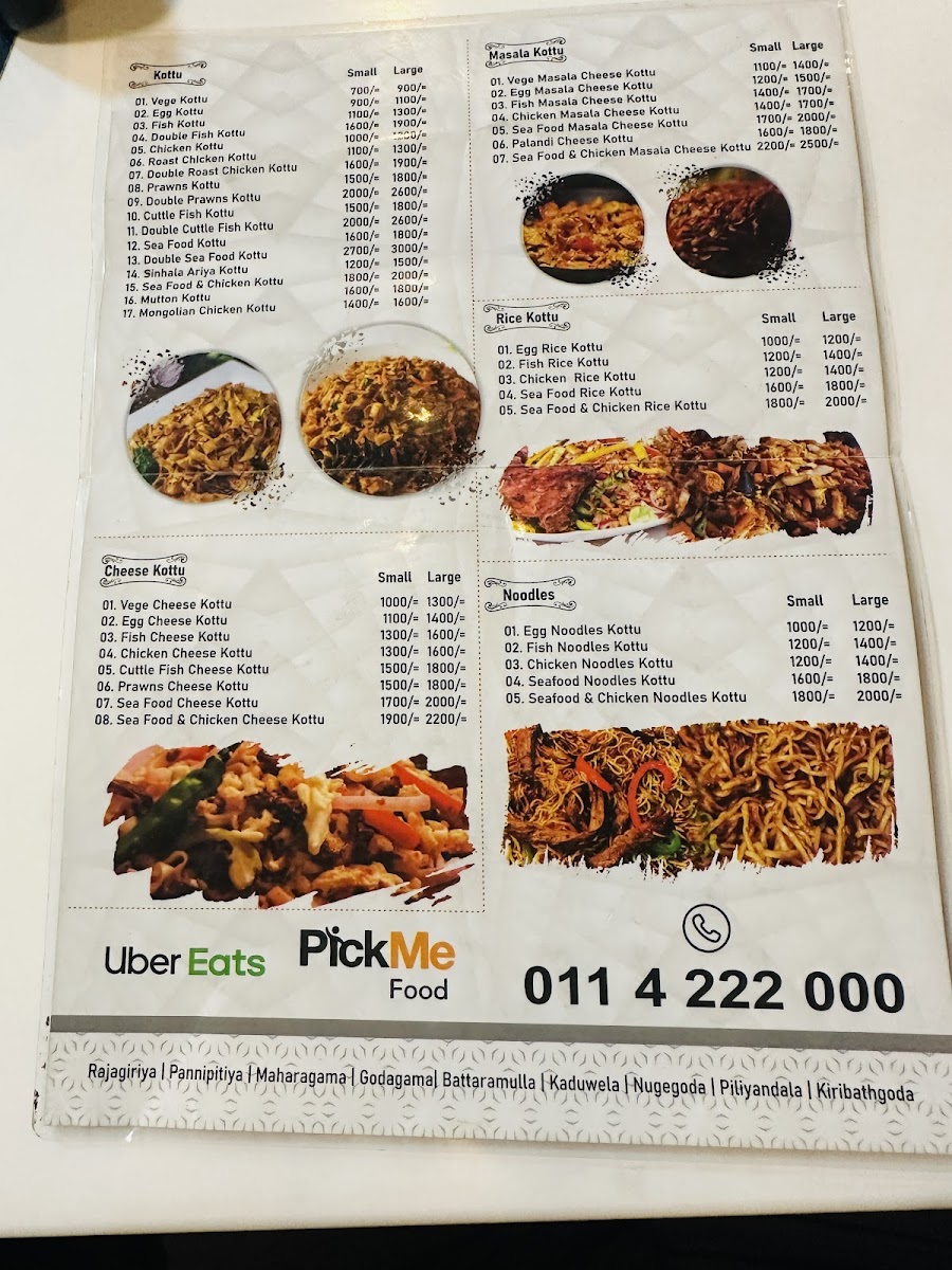 Menu Mr Kottu Grand - Kaduwela-7